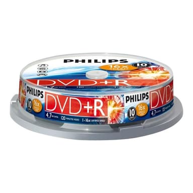 PHILIPS DVD+R 4.7GB 10er Spindel