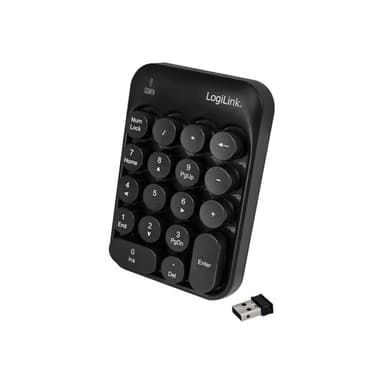 LOGILINK Tastatur Wireless mit Touchpad, 2,4 GHz, schwarz