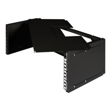 DIGITUS Dach-&Bodenplatte f. Patchhalter m. Bürstenleiste sw