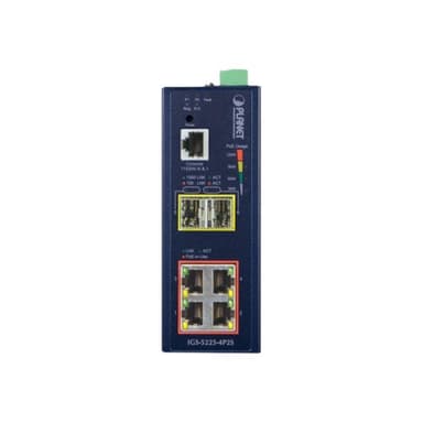 PLANET TECHNOLOGY Planet IGS-5225-4P2S L2+ Industrial 4-Port GB 802.3at PoE +