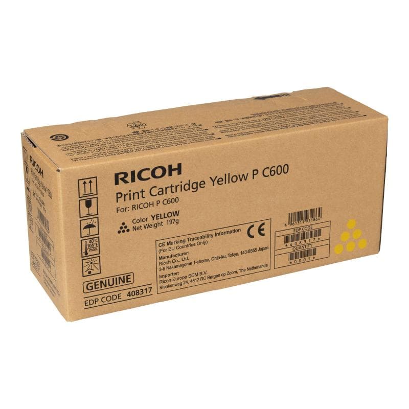 RICOH P C600 PRINT CARTRIDGE YELLOW