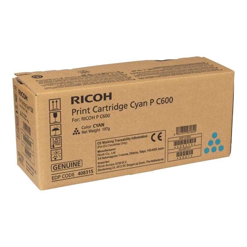 RICOH P C600 PRINT CARTRIDGE CYAN