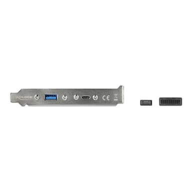 DELOCK Slotblech mit 1 x USB Type-C und 1 x USB Typ-A Port