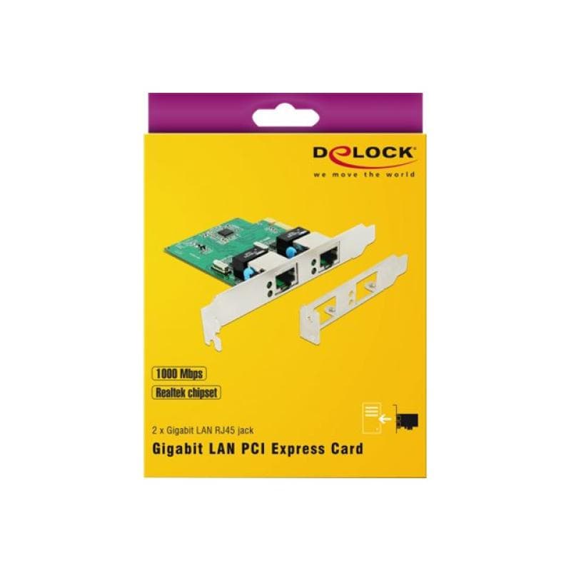 DELOCK PCI Express Karte > 2 x Gigabit LAN