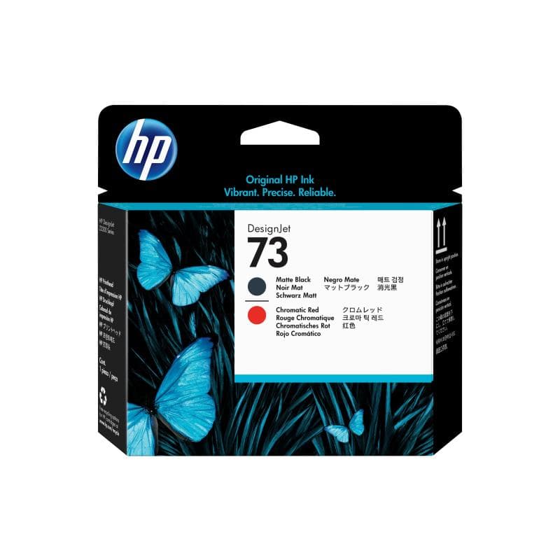 HP 73 mattschwarz, Chromatic Red Druckkopf