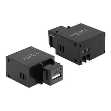 DELOCK Keystone USB Typ-A Lademodul 2,1 A schwarz