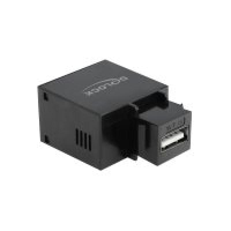 DELOCK Keystone USB Typ-A Lademodul 2,1 A schwarz