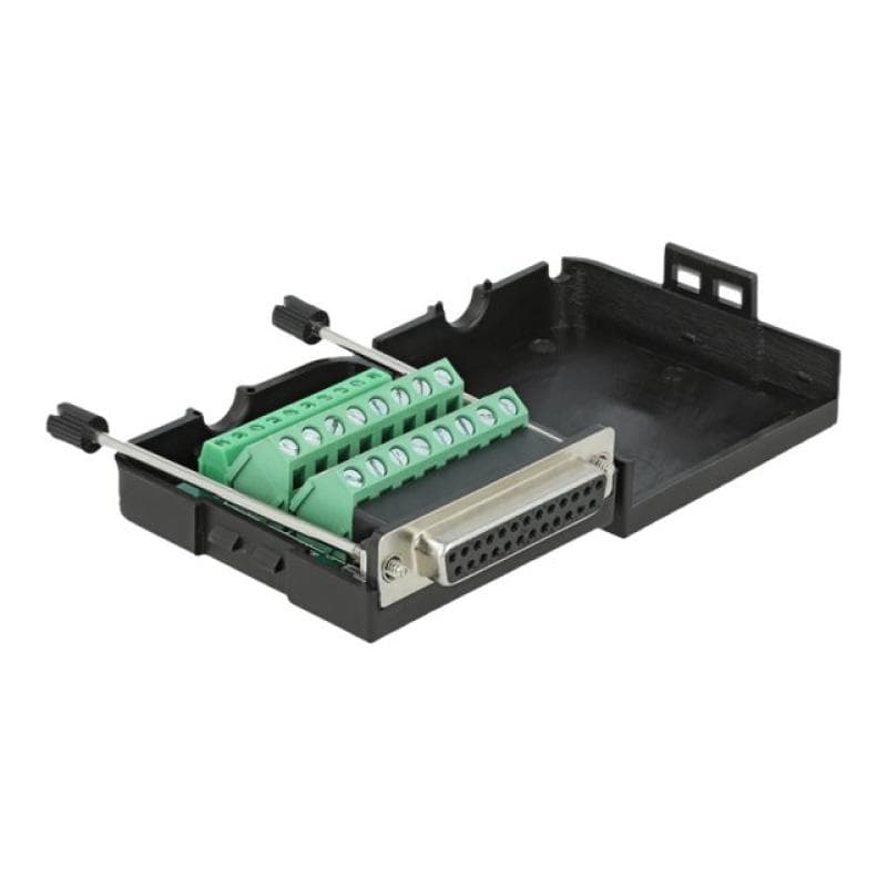 DELOCK Adapter Terminalblock 26 Pin zu Parallel DB25 Buchse mit Gehäuse