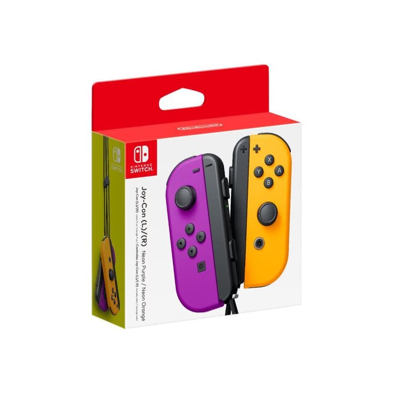 NINTENDO Switch Joy-Con Lila / Neon Orange 2er Set