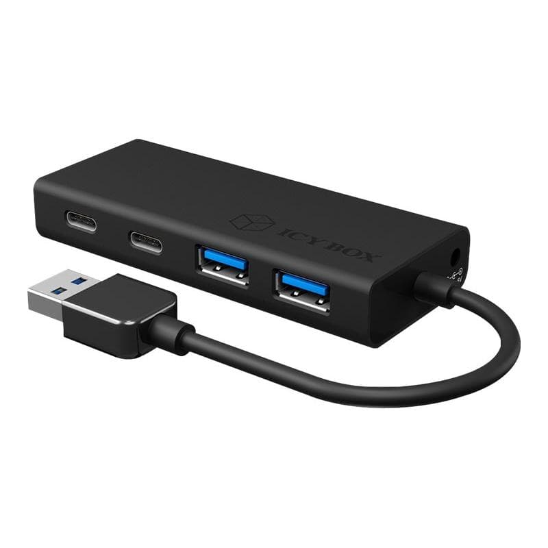 ICY BOX IB-HUB1426-U3 USB 3.0 Hub Type-A zu 2x Type-C und 2x Type-A USB