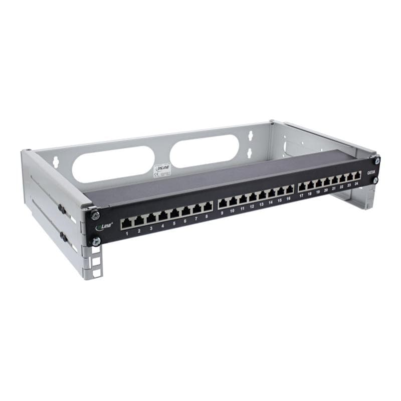 INLINE ® 19″ Rack zur Wandmontage, 2HE, 24-40cm Tiefe, grau