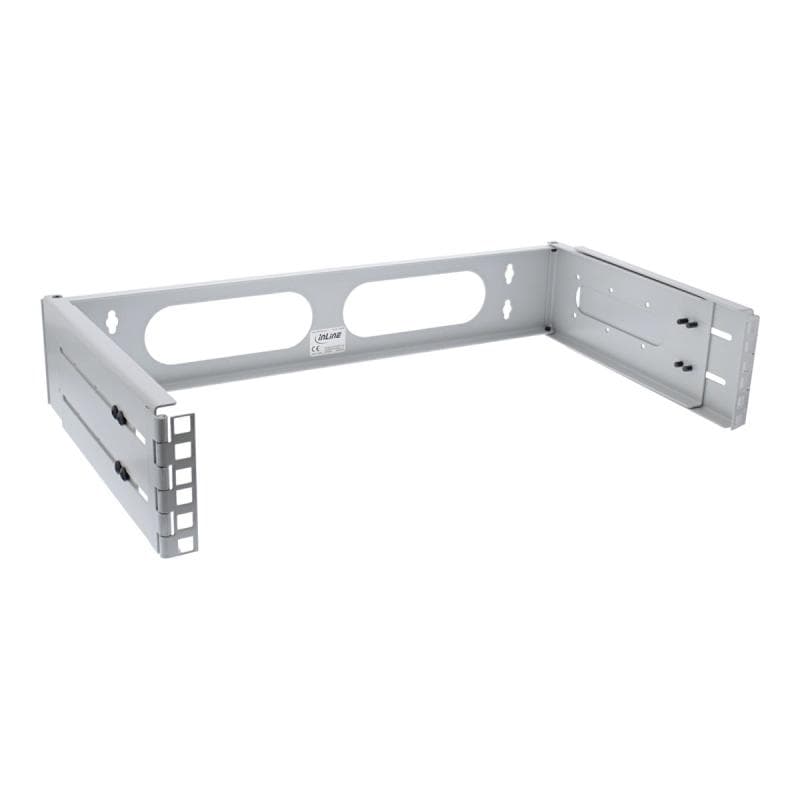 INLINE ® 19″ Rack zur Wandmontage, 2HE, 24-40cm Tiefe, grau