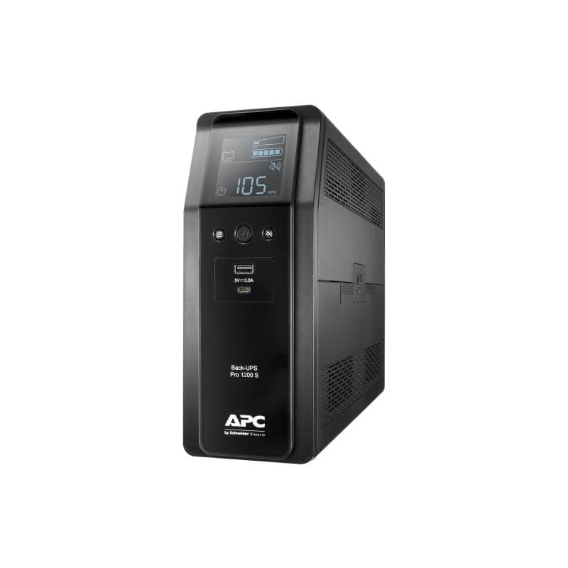 APC Back UPS Pro BR 1200VA Sinewave 8 Outlets AVR LCD interface