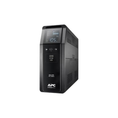 APC Back UPS Pro BR 1200VA Sinewave 8 Outlets AVR LCD interface