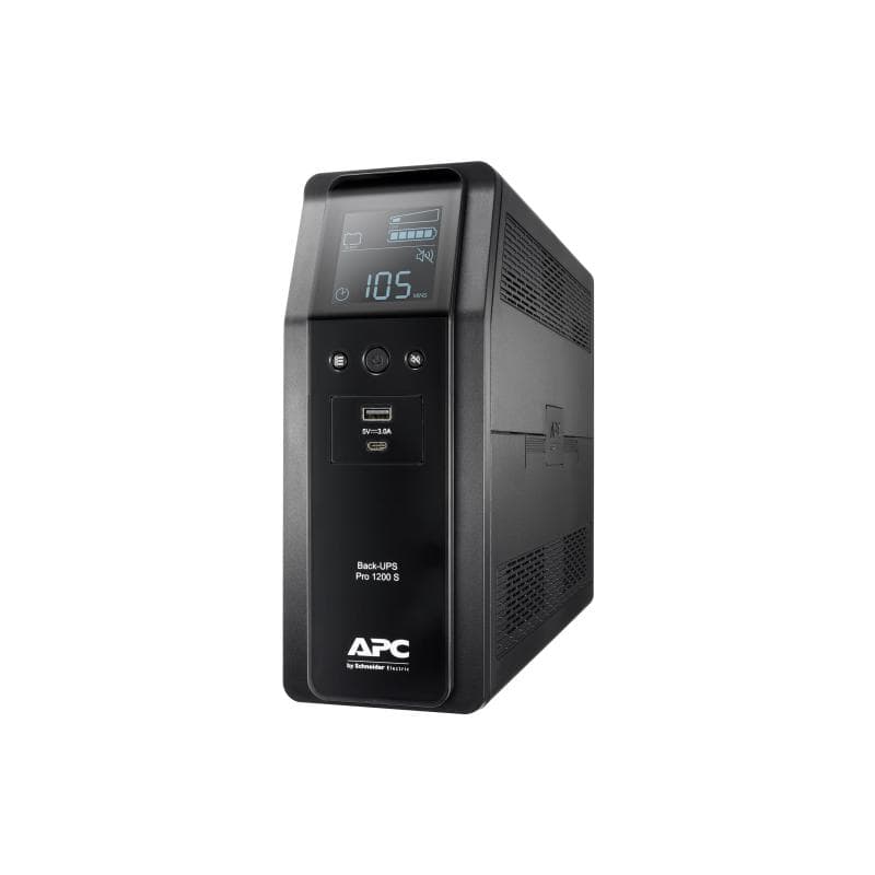 APC Back UPS Pro BR 1200VA Sinewave 8 Outlets AVR LCD interface