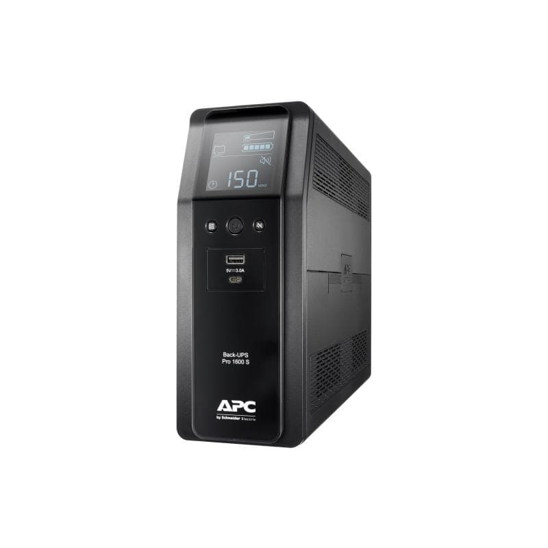 APC Back UPS Pro BR 1600VA Sinewave 8 Outlets AVR LCD interface