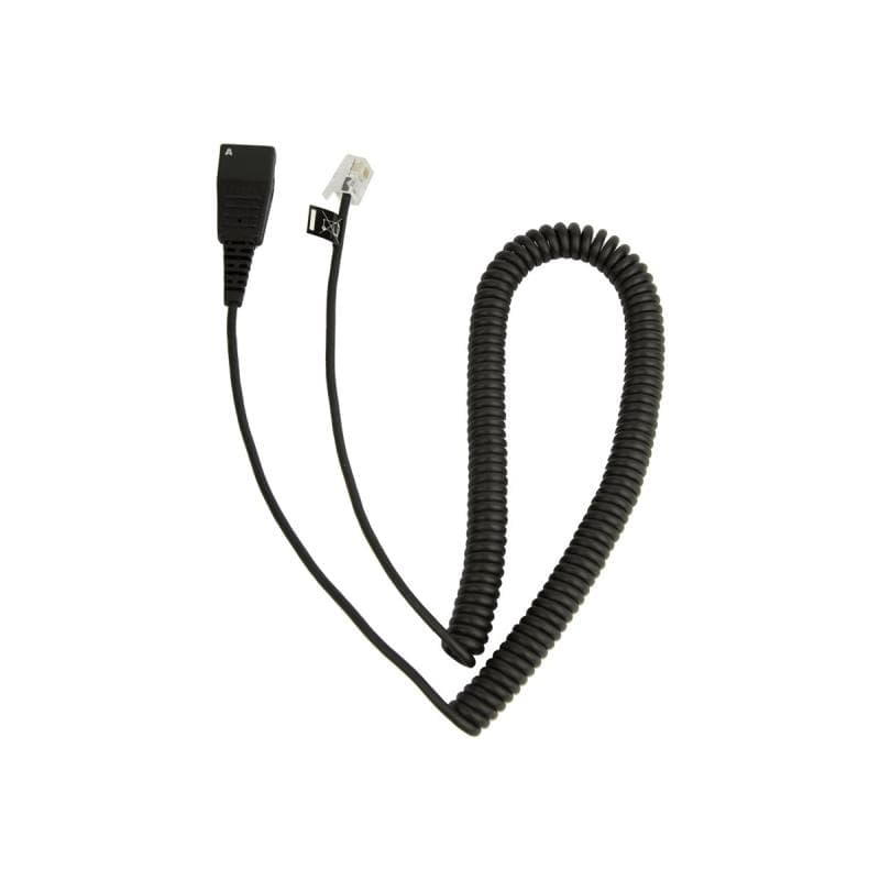 JABRA GN Anschlusskabel QD<>RJ10,duenn 0,5-2m,  z.B. fuer Lucent Callmaster V, VI, Cisco 79xx und P