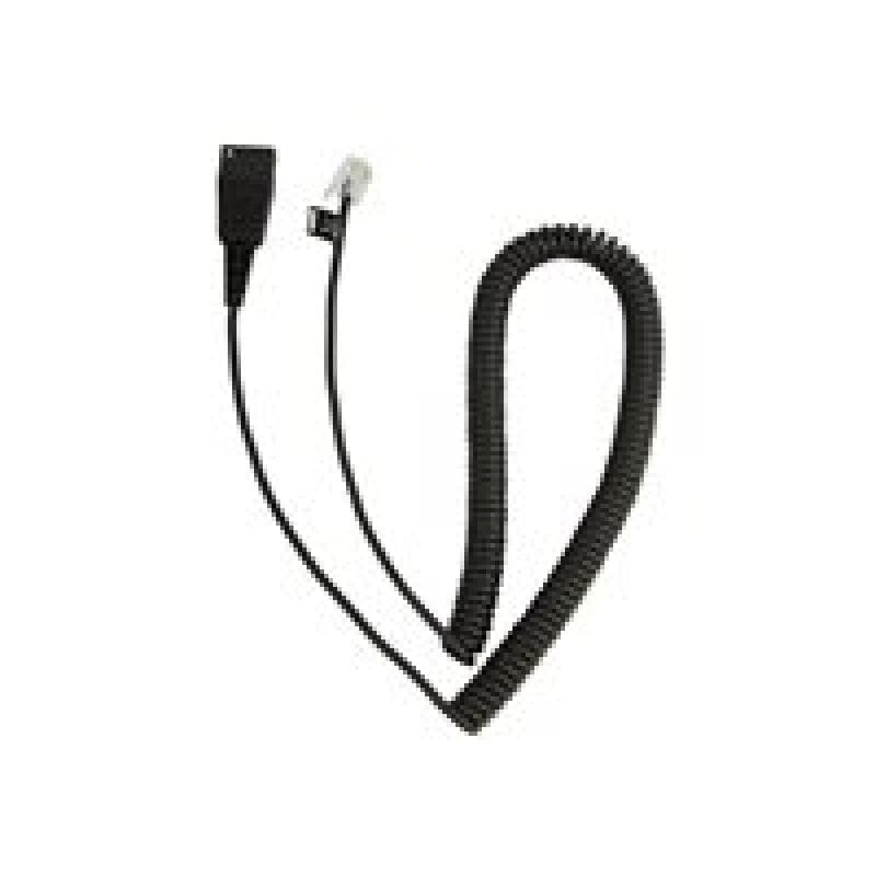 JABRA GN Anschlusskabel QD<>RJ10,duenn 0,5-2m,  z.B. fuer Lucent Callmaster V, VI, Cisco 79xx und P