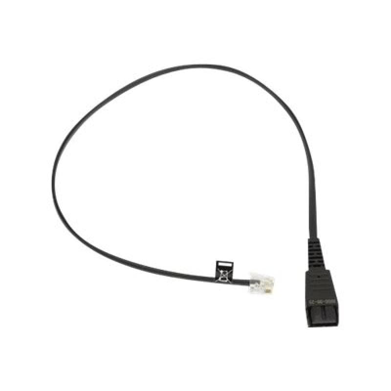 JABRA GN Anschlusskabel QD<>RJ11,  glatt 0,5m, Siemens-Belegung