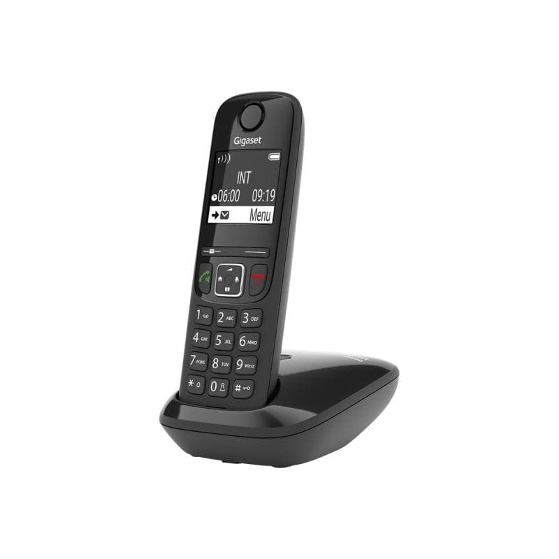 GIGASET A690 Schnurloses Telefon analog Freisprechen, mit Basis, Wahlwiederholung Schwarz