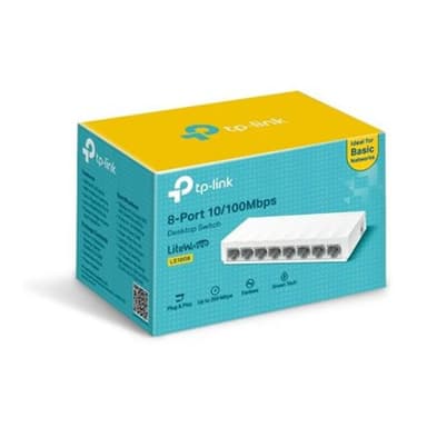 TP-LINK LiteWave 8-Port 10/100 Mbps Desktop Switch Plastic Case