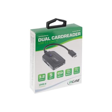 INLINE ® Card Reader USB 3.1 USB-C, für SD/SDHC/SDXC, microSD, UHS-II kompatibel