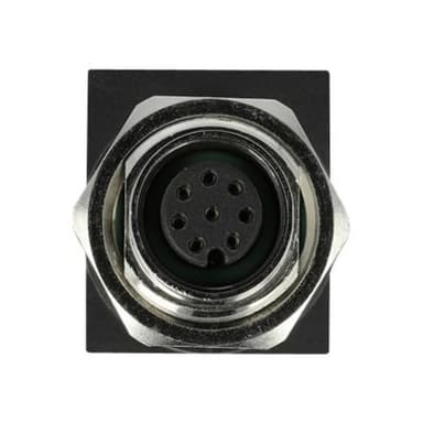 DELOCK Netzwerkadapter M12 8 Pin A-kodiert Buchse zu RJ45 Buchse (66314)