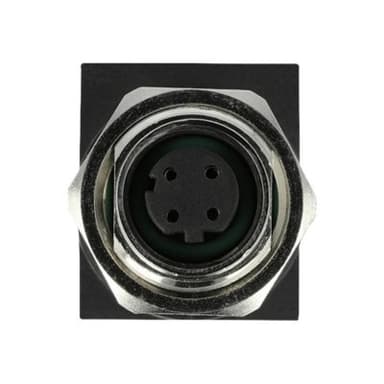DELOCK Netzwerkadapter M12 4 Pin D-kodiert Buchse zu RJ45 Buchse (66312)