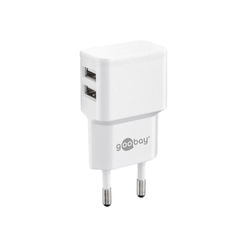 WENTRONIC Goobay USB-Ladegerät 2,4A/ 2xUSB Bu wh
