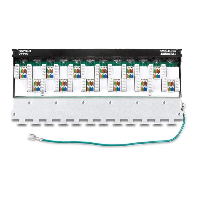 TRENDNET Patchpanel 12-Port Cat6a geschirmt (10″ wide)