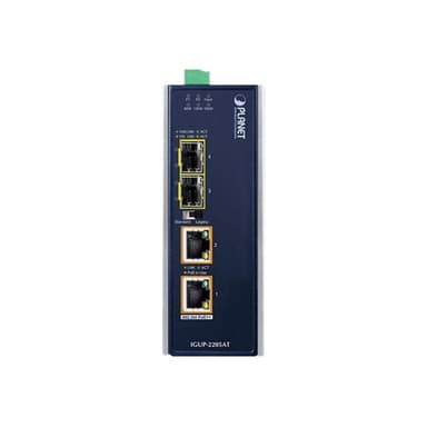 PLANET TECHNOLOGY PLANET Industrial Media Converter IGUP-2205AT PoE++