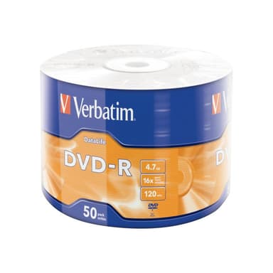 VERBATIM DVD-R 4.7 GB 16X WRAPPED 50X
