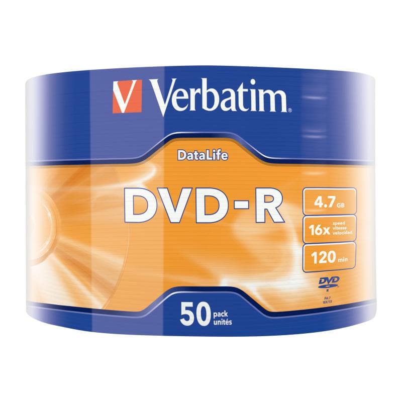 VERBATIM DVD-R 4.7 GB 16X WRAPPED 50X