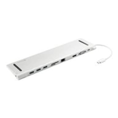 SANDBERG USB-C 10-in-1 Docking Station - Verkabelt - USB 3.0 (3.1 Gen 1) Type-C - 100 W - 10,100,100