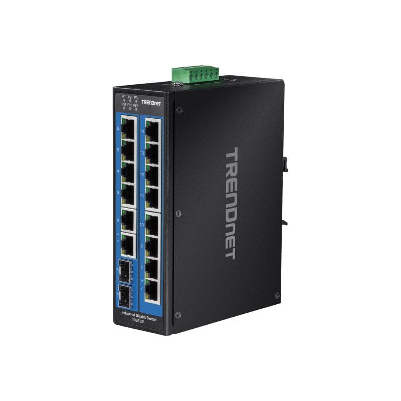TRENDNET Industrie Switch 16Port Gbit DIN-Rail