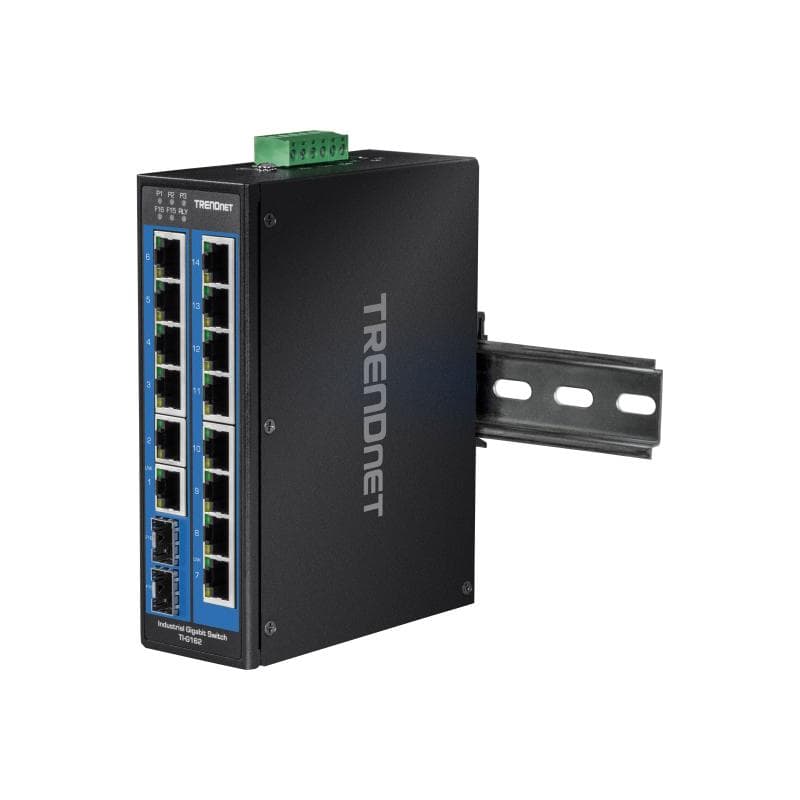 TRENDNET Industrie Switch 16Port Gbit DIN-Rail