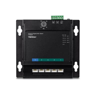 TRENDNET Industrie Switch 5 Port Fast Eth. PoE+ L2 DIN-Rai