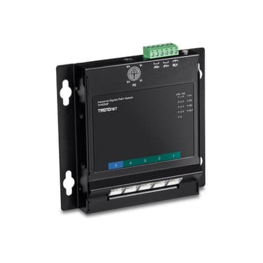 TRENDNET Industrie Switch 5 Port Fast Eth. PoE+ L2 DIN-Rai