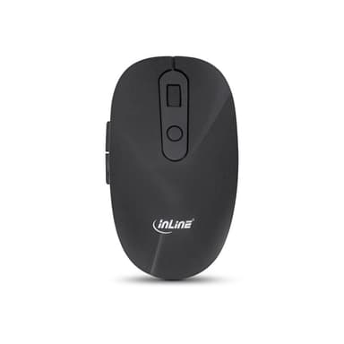 INLINE Design Desktop - Tastatur-Maus Set - USB 2,4GHz Funk - DE Layout