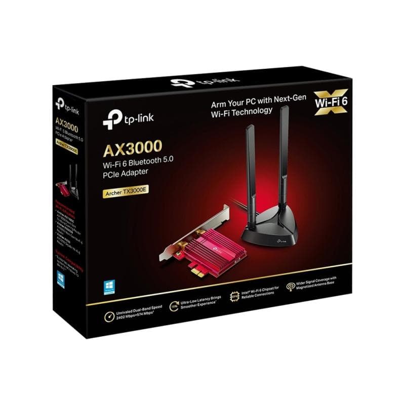 TP-LINK AX3000 Dual Band Wi-Fi 6 Bluetooth PCIExpress Adapter