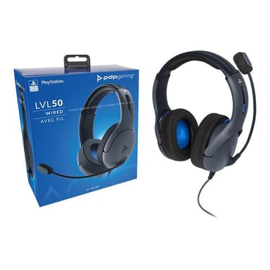 PDP LVL50 Wired Headset für PS4 grau