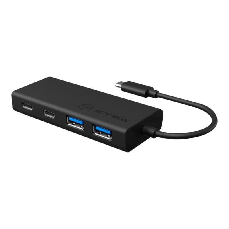 ICY BOX IB-HUB1426-CPD Type-C Hub zu 2x Type-C/2x Type-A Anschlüssen, 1x Type-C
