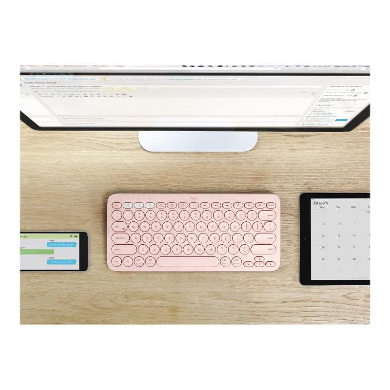 LOGITECH K380 Multi-Device Bluetooth Keyboard ROSE (DE)