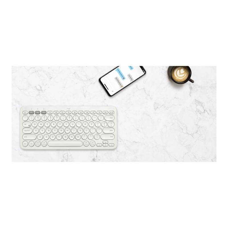 LOGITECH K380 Multi-Device Bluetooth Keyboard OFFWHITE (DE)