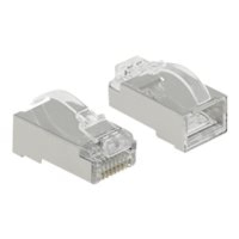 DELOCK RJ45 Crimp+Cut+Curve Stecker Cat.6 STP 20 Stück