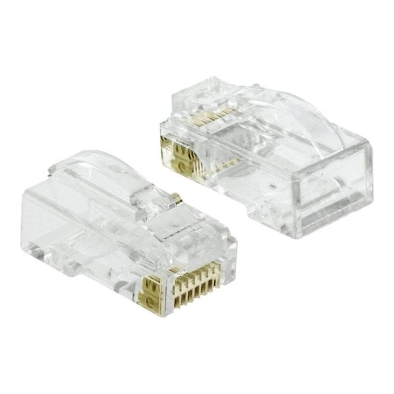 DELOCK RJ45 Crimp+Cut+Curve Stecker Cat.6 UTP 20 Stück