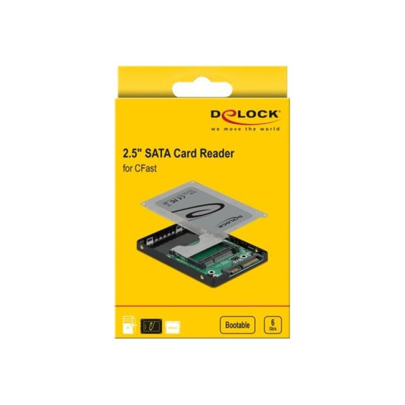 DELOCK 2.5 Zoll SATA Card Reader für CFast Speicherkarten