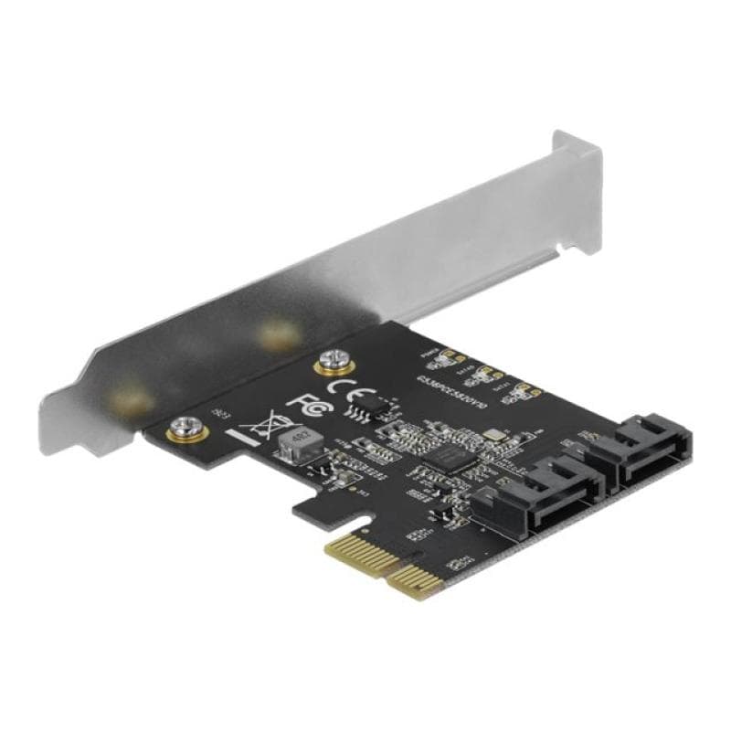 DELOCK 2 Port SATA PCI Express Karte - Low Profile Formfaktor