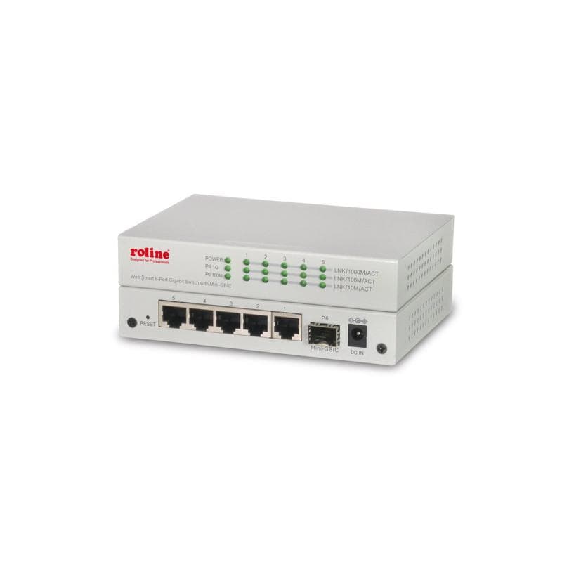 ROLINE Gigabit Eth. Switch. 5x GbE+1x Gbic(SFP)