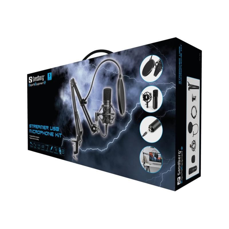 SANDBERG Streamer USB Microphone Kit